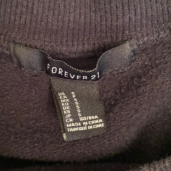 FOREVER 21 Sweatshirt “82” Sequins Varsity Size Sm - Picture 3 of 3